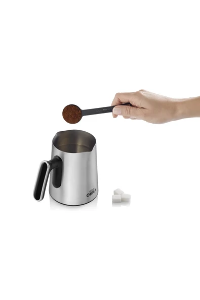 Arzum Okka Minio Pro Çelik Cezveli Türk Kahvesi Makinesi 4 Fincan Kapasiteli Krom - OK0010-K - Resim 6