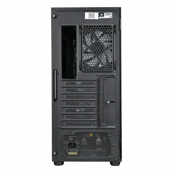 PowerBoost VK-K521B 650W 80+ USB 3.2 ARGB ATX Mid Tower Siyah Kasa - Resim 6