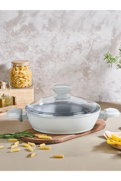 FALEZ LİVA 30CM KISA - 30CM TAVA SERAMİK SET - Resim 3