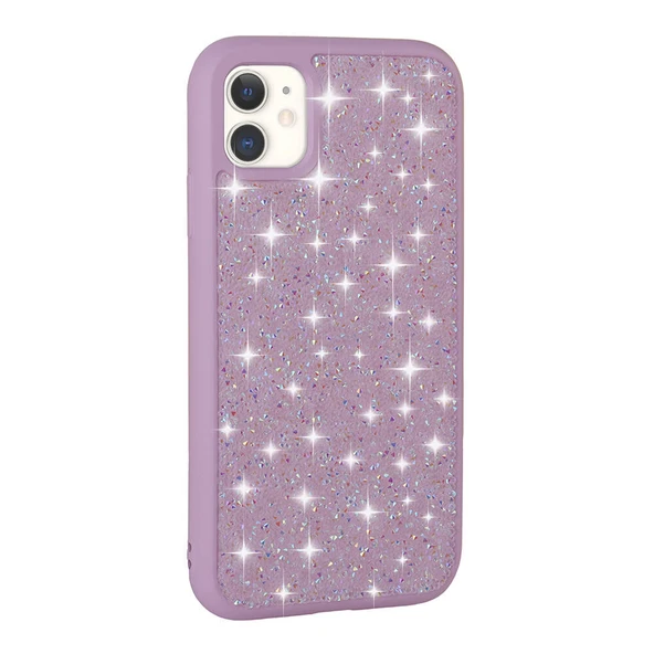Apple iPhone 11 Kılıf Parlak Taşlı Tasarım  Pırlanta Kapak ürün görseli