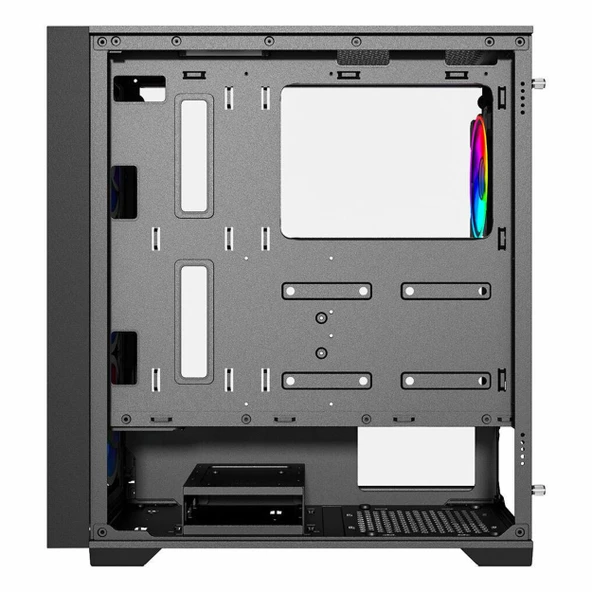 PowerBoost PB-P705B 650W 80+ Bronz USB 3.2 ARGB ATX Mid Tower Siyah Kasa - Resim 5