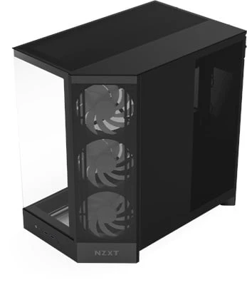 NZXT H9 Flow RGB 2025 CM-H92FB-R1 Dual-Chamber 3 RGB Fanlı ATX Siyah Bilgisayar Kasası - 5