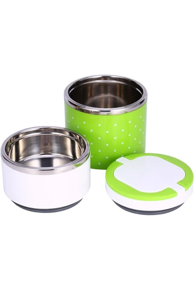 Menba Tutacaklı 2 Katlı Çelik Lüx Yemek Termosu ürün görseli