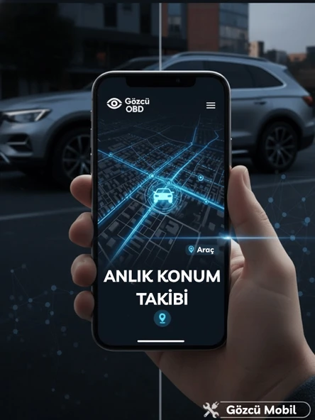 Gözcü Mobil OBD Girişi Araç GPS Takip Cihazı Uyumlu Sistemi Anlık Konum Geçmişe Dönük Konum Takibi Geofence - 3