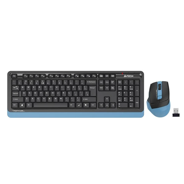 A4 TECH FG1035 MAVİ Q MM 2.4G KABLOSUZ KLAVYE MOUSE SET ürün görseli 1