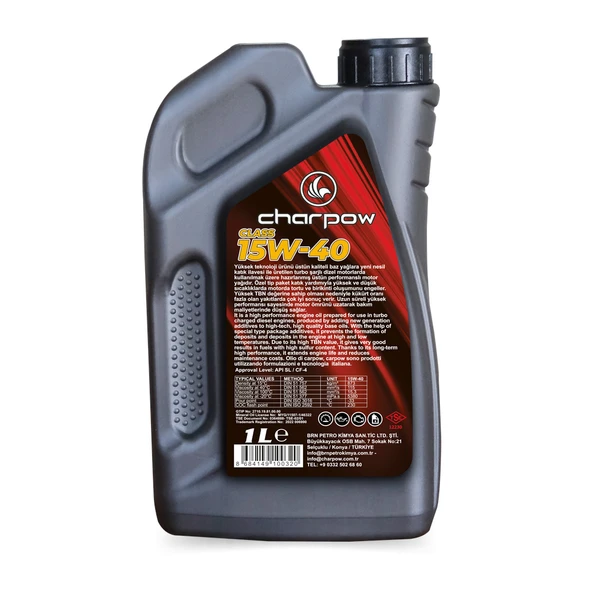 CHARPOW PREMIUM MİNERAL 15W-40  1 LT - 3