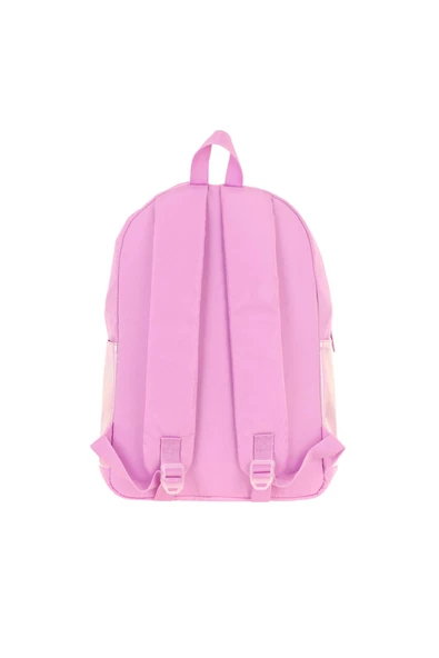 KAUKKO Cube Üç Bölmeli Kız Çocuk Pembe Okul Çantası - K1819 - Resim 3