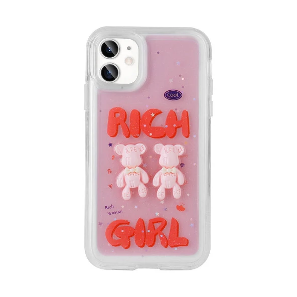 Apple iPhone 11 Kılıf Kabartma Figürlü Parlak  Minimini Silikon Kapak - Resim 7