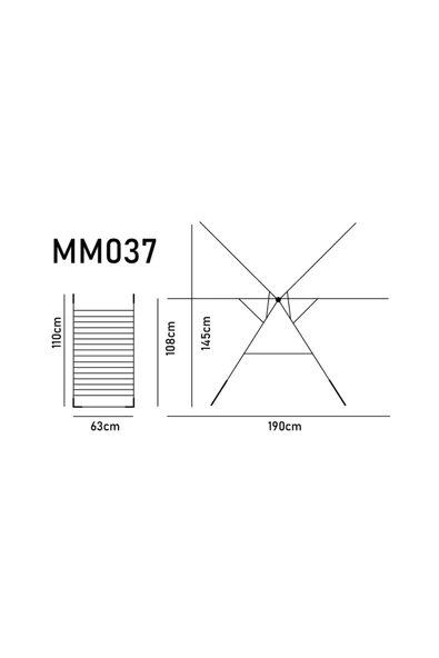 Devecioğlu MM037 Gold Çamaşır Kurutma Askısı - Resim 5