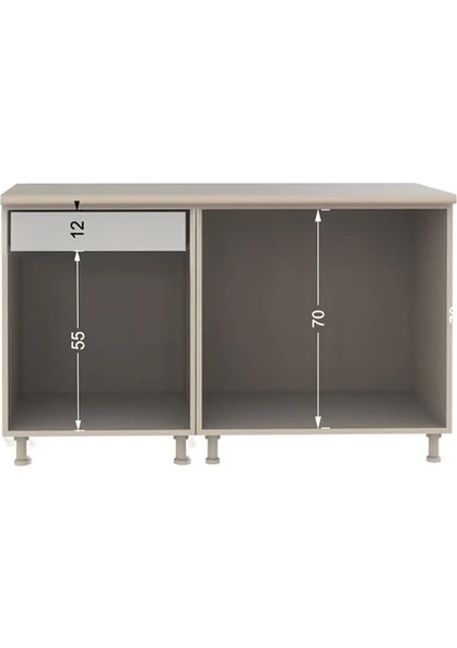 T Designo Mila Mutfak 180 cm Tezgah Dahil - Resim 2