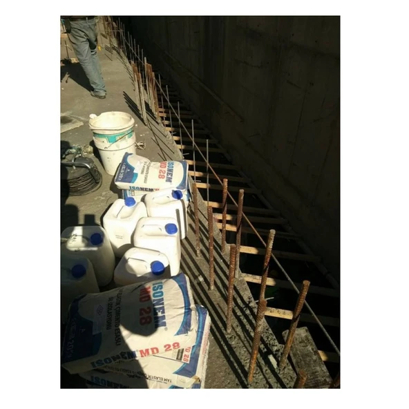 ISONEM MD28 Tam Elastik Çimento Esaslı Su İzolasyonu Seti 30 Kg - Resim 2