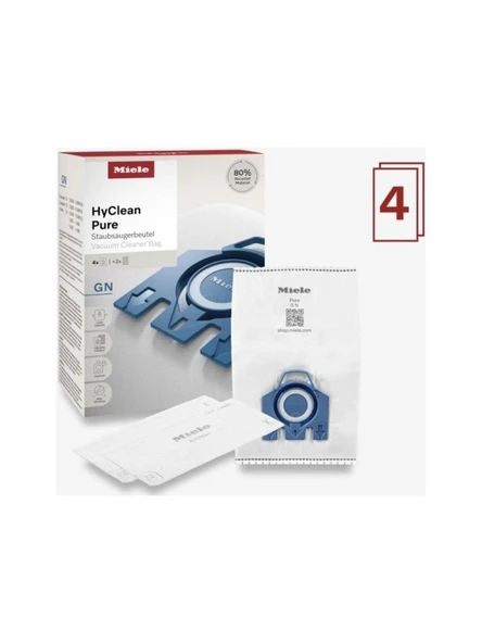 Miele 12421130 Hyclean Gn 3D 4'Lü Toz Torbası ürün görseli