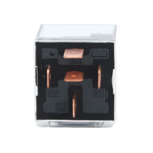 12V RÖLE 5 UÇLU 50/60 A IŞIKLI (ŞEFFAF) (ÇİFT PLATİN) (30-85-86-87-87a) - Resim 2