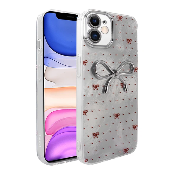 Apple iPhone 11 Kılıf Kamera Korumalı Figürlü  Ponti Silikon Kapak ürün görseli
