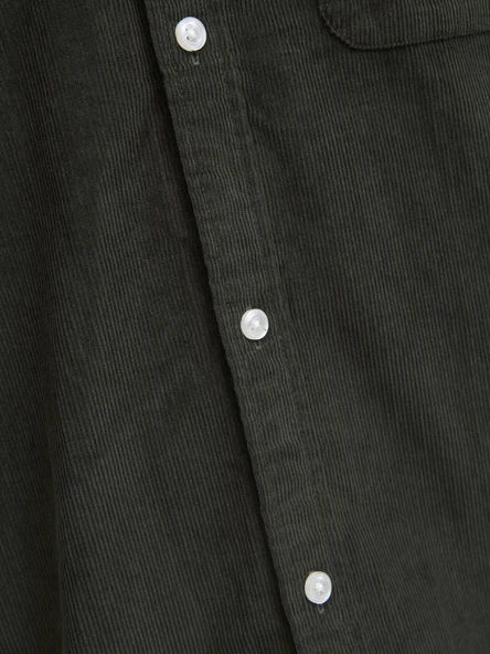 JJECLASSIC CORD SHIRT L/S SN Rosin Rosin S - Resim 7