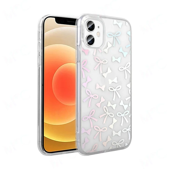 Apple iPhone 11 Kılıf Şeffaf Figürlü  Folk Sert Kapak - Resim 2