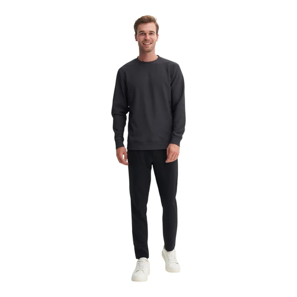Erkek Bisiklet Yaka Sweatshirt - 21