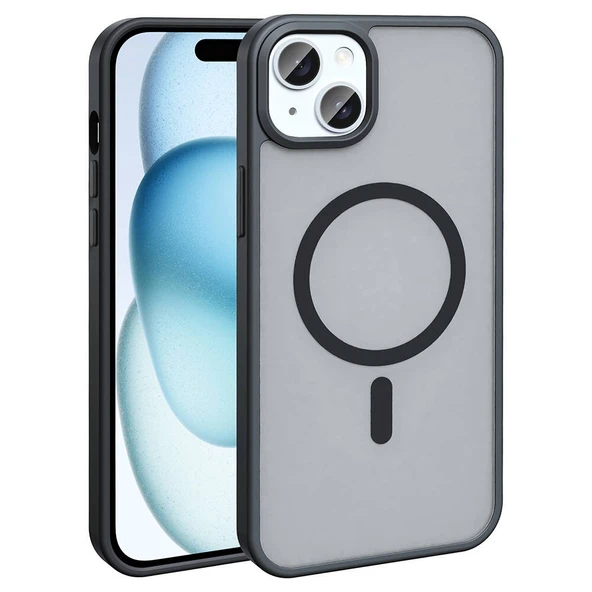 Apple iPhone 13 Kılıf M-safe Şarj Özellikli Mat Arka Yüzey  Sio Kapak ürün görseli