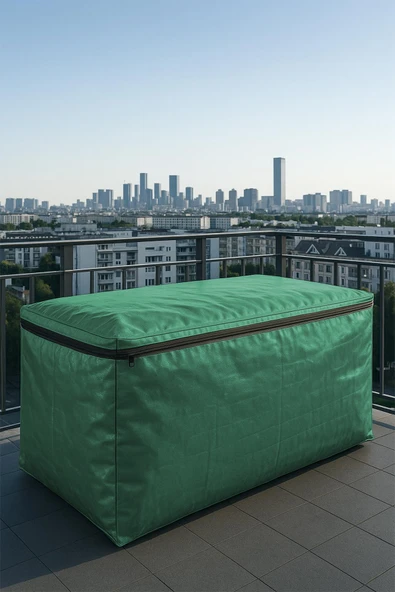 sizenelazım Fermuarlı Yeşil Su Geçirmez Bahçe Mobilyası Ve Balkon Eşya Koruma Brandası 300cm x 250cm ürün görseli