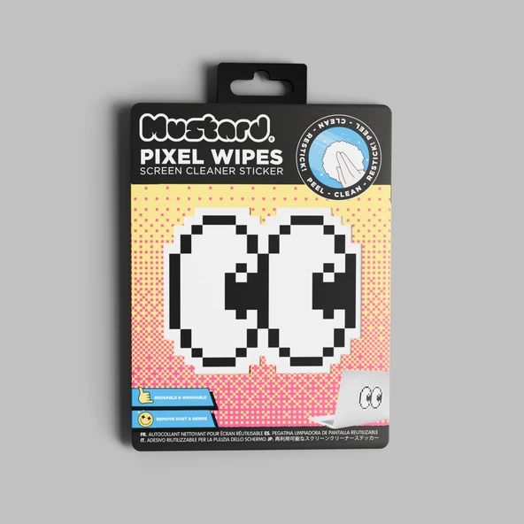 Mustard Googly Sticker ve Ekran Temizleyici ürün görseli