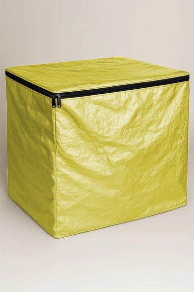 sizenelazım Fermuarlı Sarı Su Geçirmez Bahçe Mobilyası Ve Balkon Eşya Koruma Brandası 300cm x 300cm - Resim 5