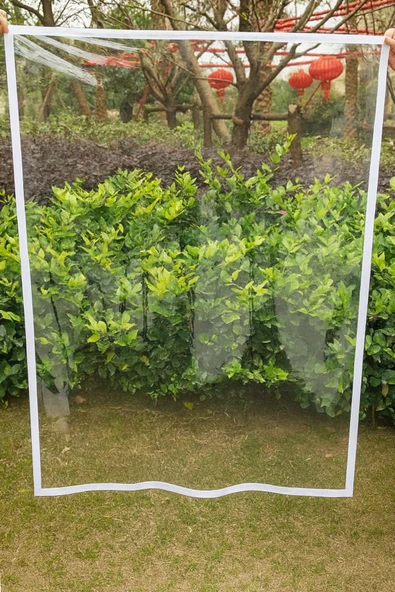 sizenelazım Cırt Bantlı 0,80mm Şeffaf Branda Pencere Kapı Isı Yalıtımı Ve Rüzgar Önleyici Ebat 150cmx150cm - Resim 3