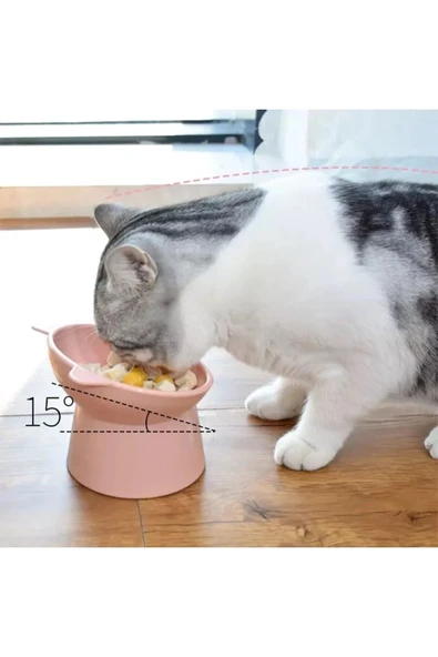 Kürek Hediyeli, Kedi Mama Kabı Ve Köpek Maması Kabı 2 Ad 11,5 X 11,7 X 8 Cm - Resim 3