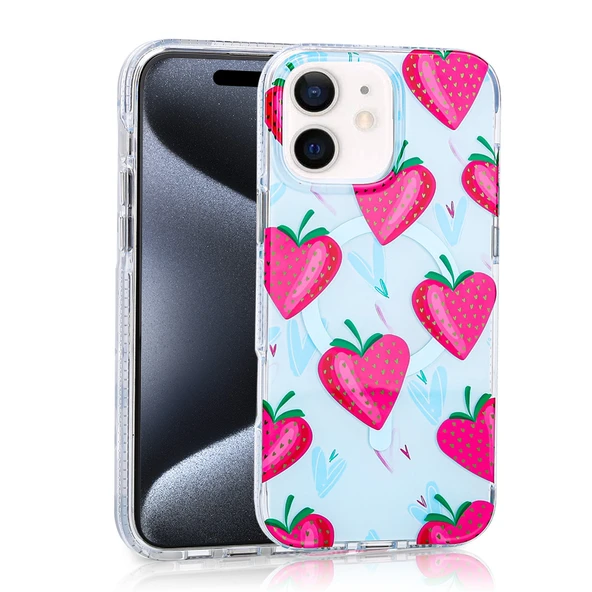 Apple iPhone 12 Kılıf M-safe Şarj Özellikli  Stilo Kapak - Resim 5