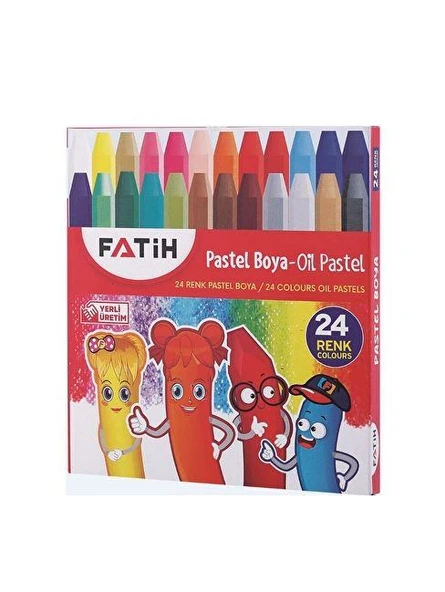 FATİH PASTEL BOYA 24 RENK KİNG SİZE