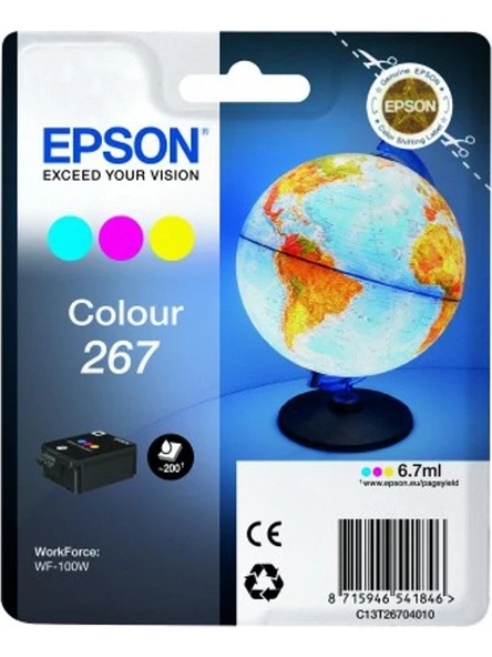 EPSON T2670 (267) Renkli Kartuş Wf-100W ürün görseli 1