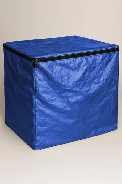 sizenelazım Fermuarlı Mavi Su Geçirmez Bahçe Mobilyası Ve Balkon Eşya Koruma Brandası 300cm x 150cm - Resim 5