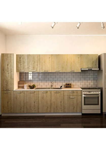 T Designo Arzu Hazır Mutfak Dolabı Kiler Dahil 320 cm Tezgah Dahil ürün görseli