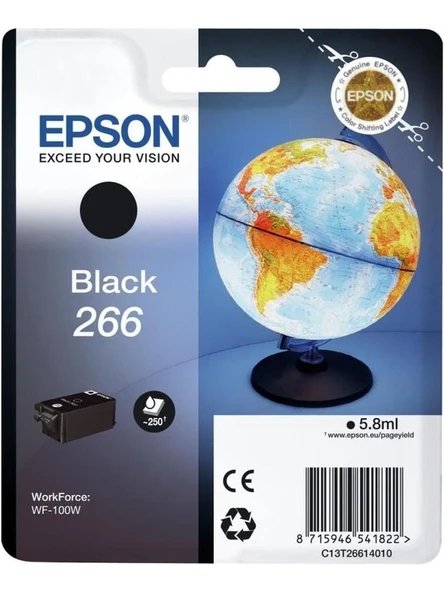 EPSON T266-C13T26614010 Siyah Kartuş ürün görseli 1