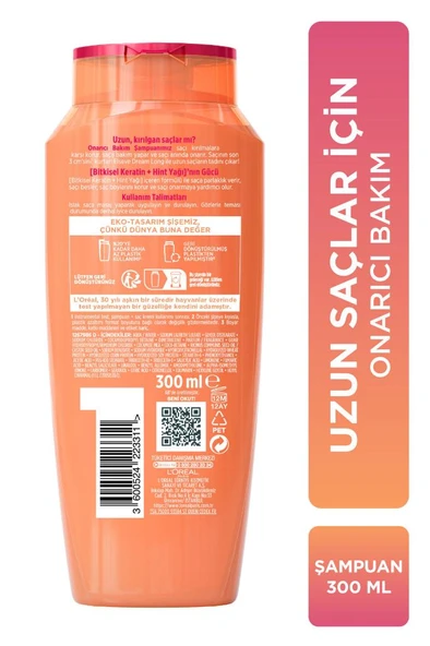 Elseve Dream Long Kırık Uç Onarıcı Bakım Şampuanı 300 ml - 8