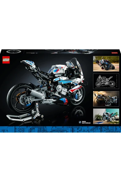 ® Technic BMW M 1000 RR 42130 Yetişkinler için Şık bir Motosiklet Modeli Yapım Seti (1925P) - 4