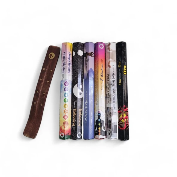 Chakra Healing, Relaxing, Meditation, 7 Chakras, Good Energy, Om 6x20 Tütsü-Hediyeli ürün görseli