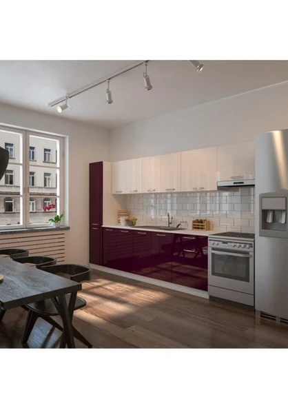 T Designo Verda Hazır Mutfak Dolabı Kiler Dahil 320CM Tezgah Dahil - 2