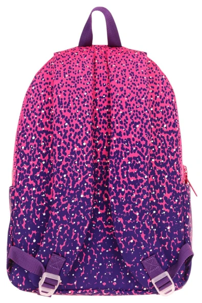 KAUKKO Dots Kız Çocuk Üç Bölmeli İlkokul ve Ortaokul Çantası - Mor Nokta Desenli - K1806 - 3