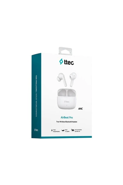 Ttec AirBeat Pro ANC Gerçek Kablosuz TWS Bluetooth Kulaklık 2KM154 - Resim 8