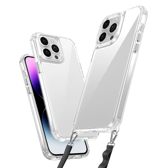 Apple iPhone 14 Pro Max Kılıf Airbagli Takılabilir Askı Aparatlı  Snap Silikon Kapak ürün görseli