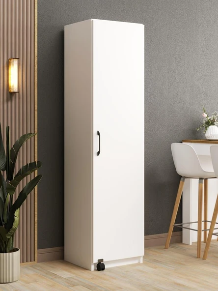 Kuzeylife Novens Çok Amaçlı Erzak-Kiler Dolabı Tek Kapaklı Beyaz ürün görseli 1