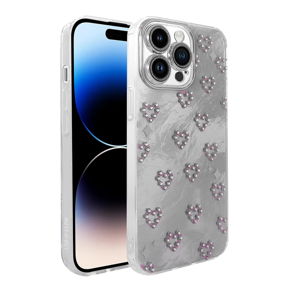 Apple iPhone 14 Pro Max Kılıf Kamera Korumalı Figürlü  Ponti Silikon Kapak ürün görseli