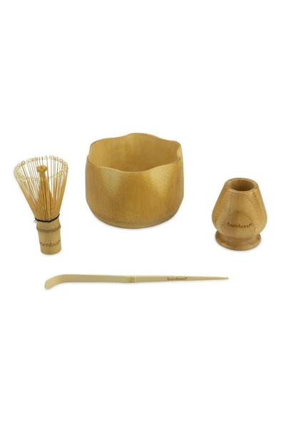 Bambum Cashi - 4 Parça Matcha Çayı Seti - Resim 4
