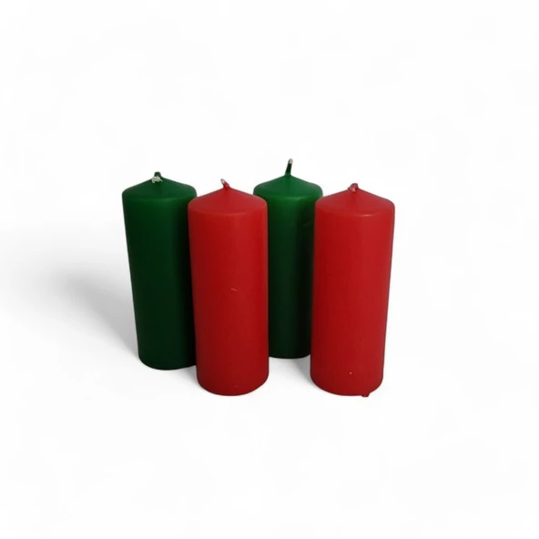 Yılbaşı Mum 4x9 cm 4 adet ürün görseli