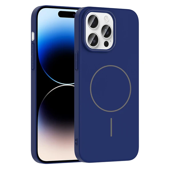 Apple iPhone 14 Pro Max Kılıf M-safe Şarj Özellikli  Ruby Sert Kapak ürün görseli