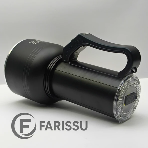 EVERTON RT-698 Şarjlı LED Projektör Fener - 50W Güç, 2000M Menzil ve Powerbank Özelliği - 3