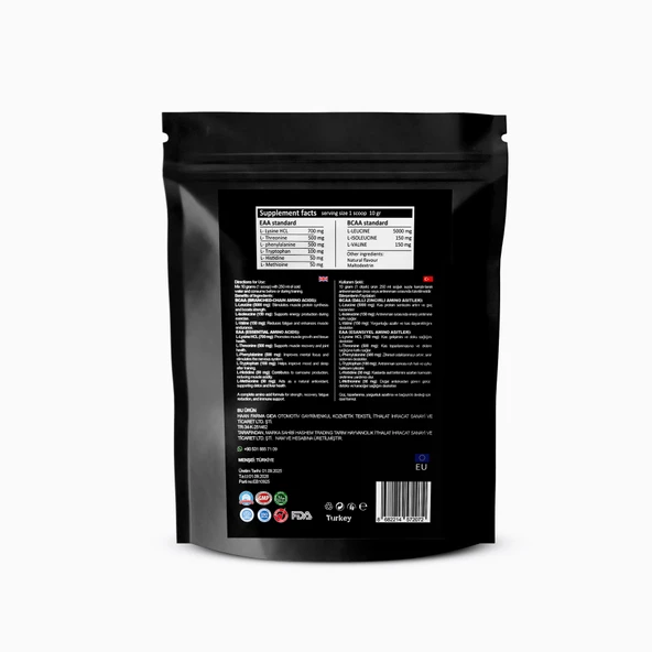 WWP EAA BCAA Pro+ Full Recovery, Tam İyileşme Dayanıklılık + Kas + Bağışıklık . 300g . Karpuz Aromalı. - 2