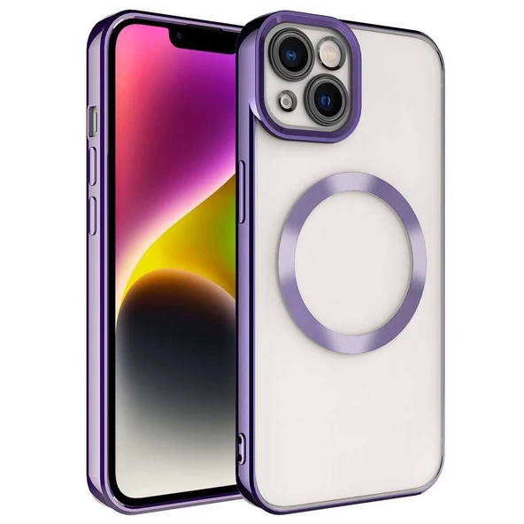 Apple iPhone 14 Plus Kılıf M-safe Wireless Şarj Özellikli  Setro Silikon ürün görseli