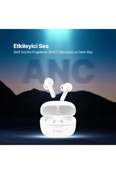 Ttec AirBeat Pro ANC Gerçek Kablosuz TWS Bluetooth Kulaklık 2KM154 - Resim 2