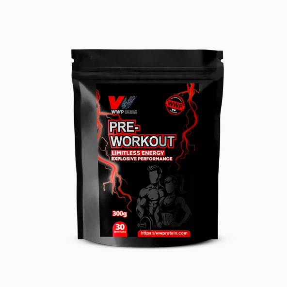 WWP Pre-Workout Limitless Energy, Sınırsız Enerji & Performans . 300g . Limon Aromalı - 3